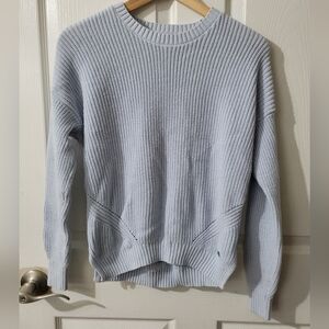 ⭐️ Hollister Cable Knit Pale Blue Sweater size XS